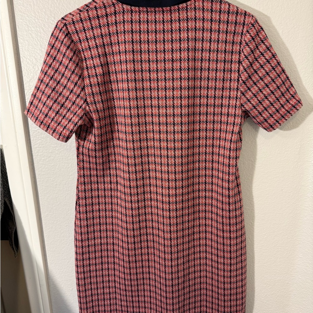 Tommy Hilfiger Red and Black Checkered Mini Dress - Picture 2 of 4